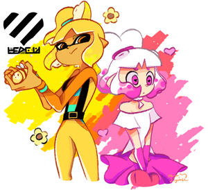 Yellow vs Pink (Heartaclasp)